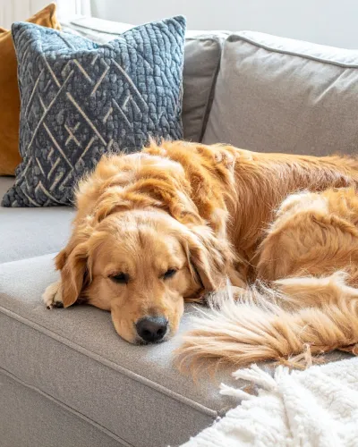 Hond op de bank