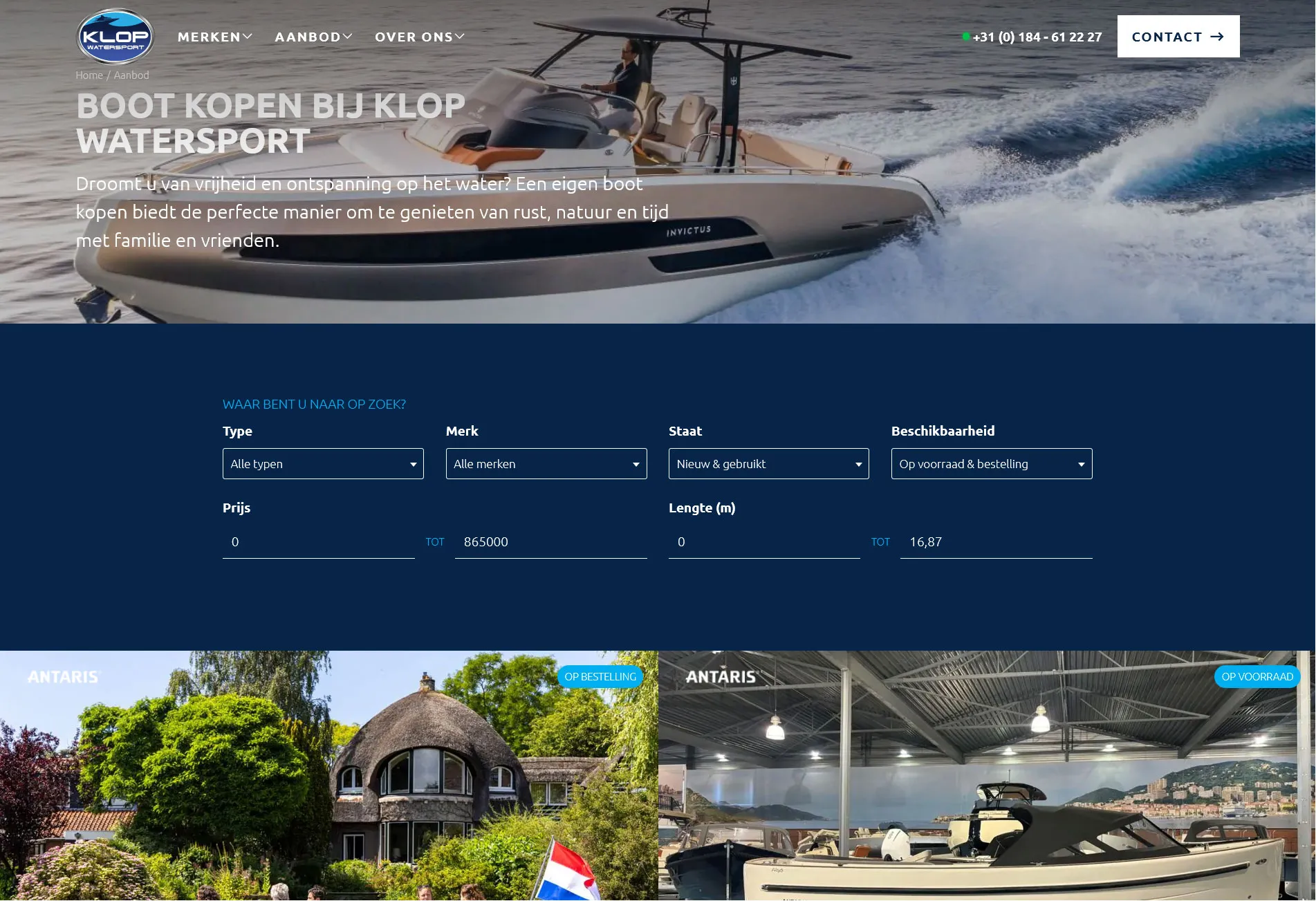 Klop Watersport categorie