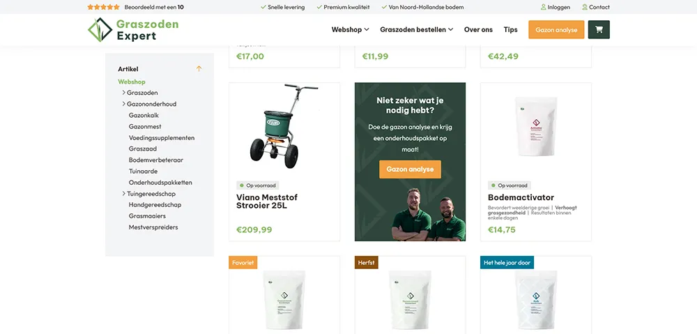Graszoden Expert producten