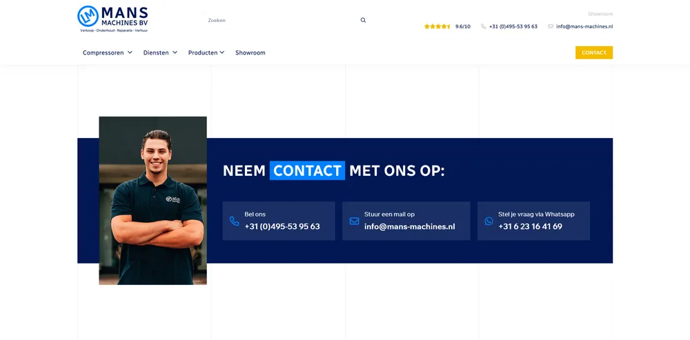 Mans Machines contact desktop