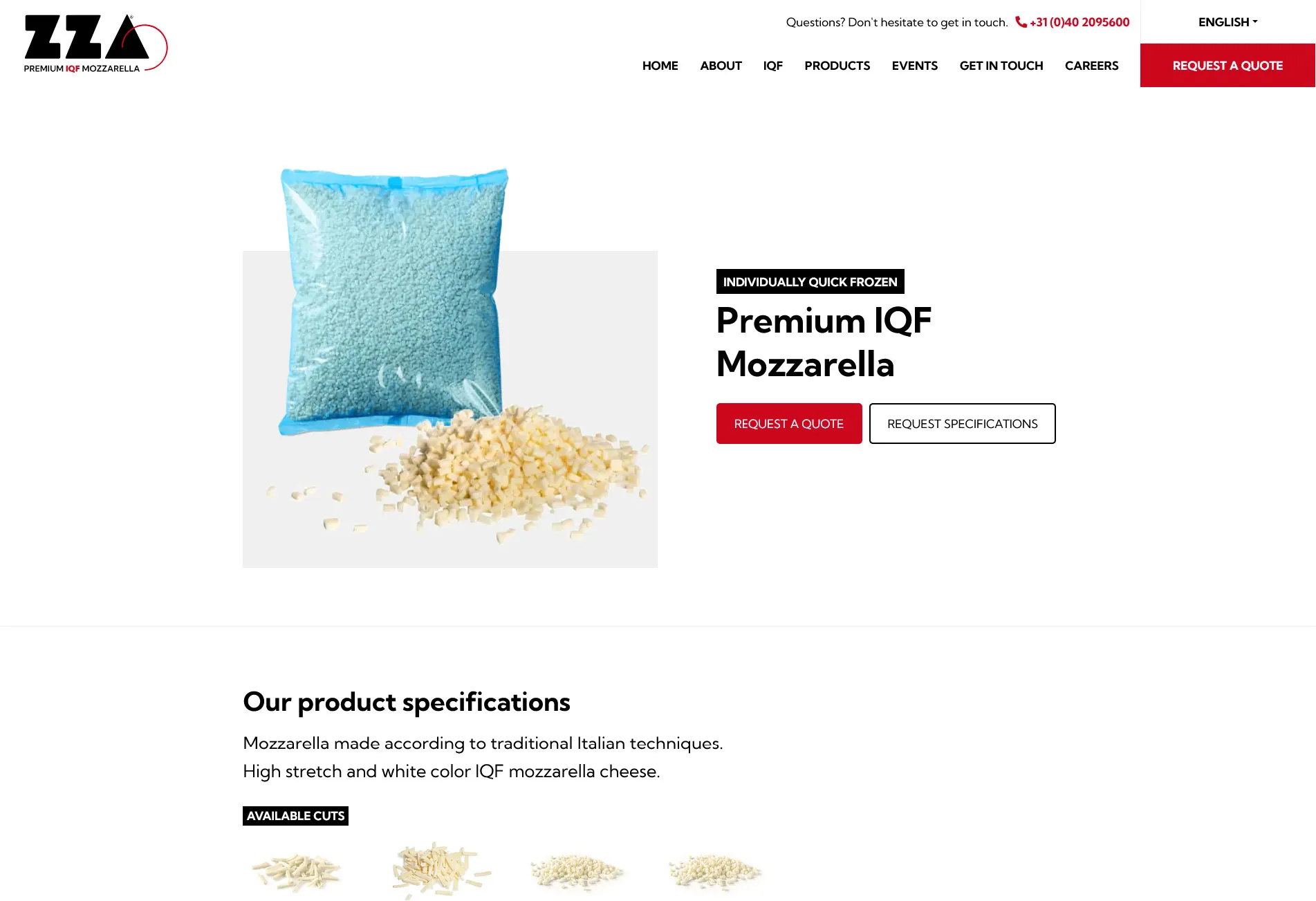 ZZA Mozzarella product