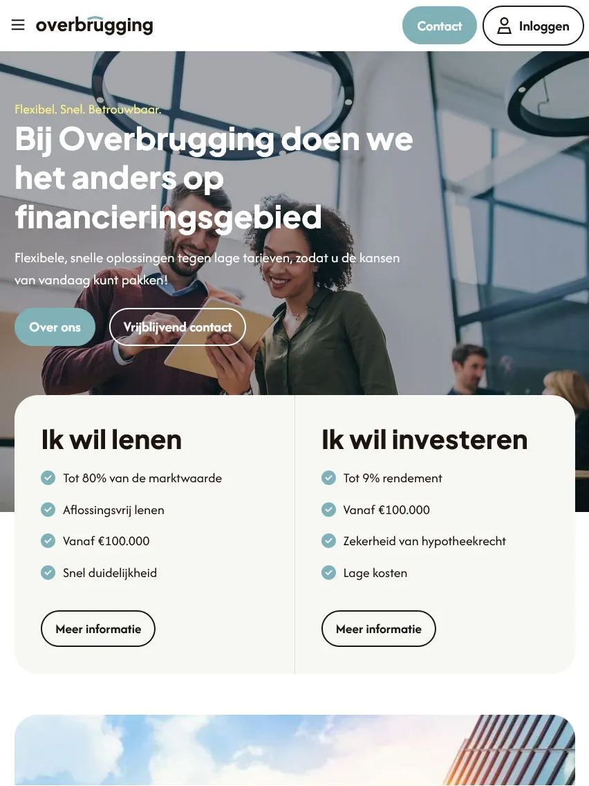 Overbrugging homepage