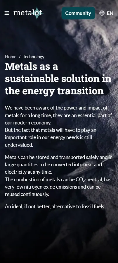 Metalot banner mobile