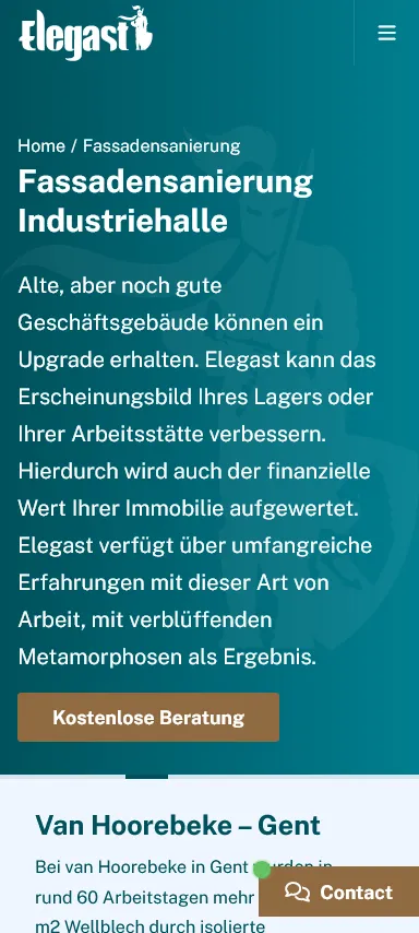 Elegast Dak en Gevel tekstpagina