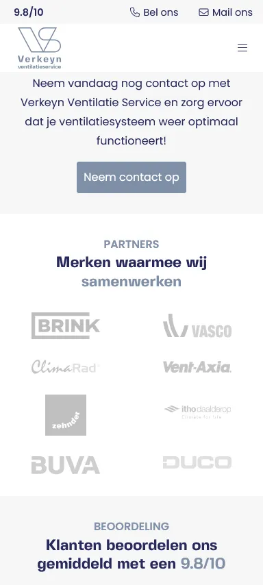 Verkeyn Ventilatieservice merken