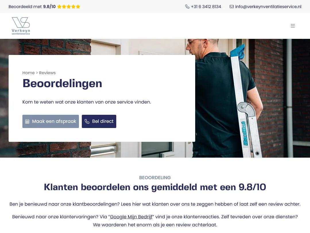 Verkeyn Ventilatieservice reviews