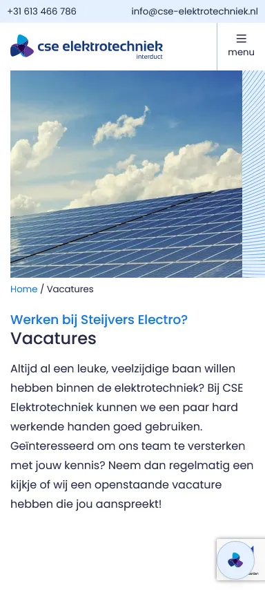 CSE Elektrotechniek vacatures