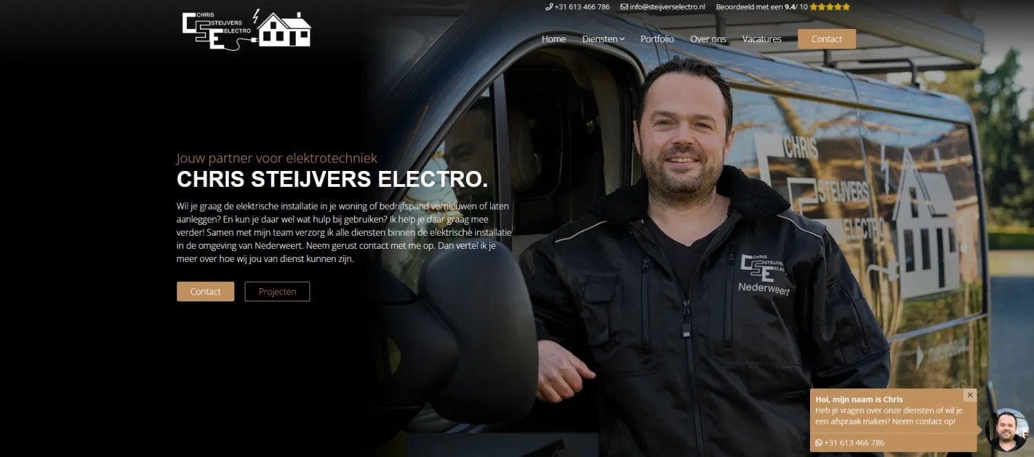Chris Steijvers Elektro oude website