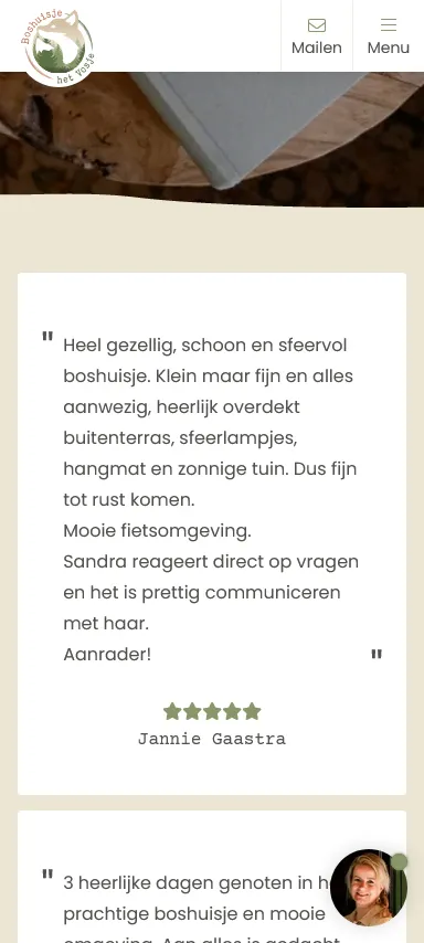 Boshuisje het Vosje reviews