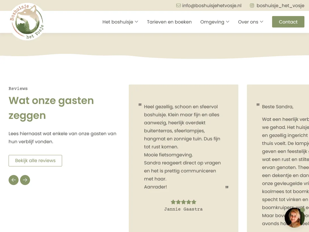 Boshuisje het Vosje reviews