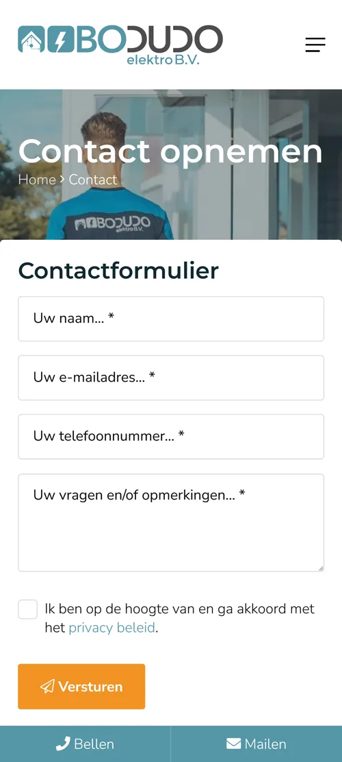 Bodudo contact mobiel