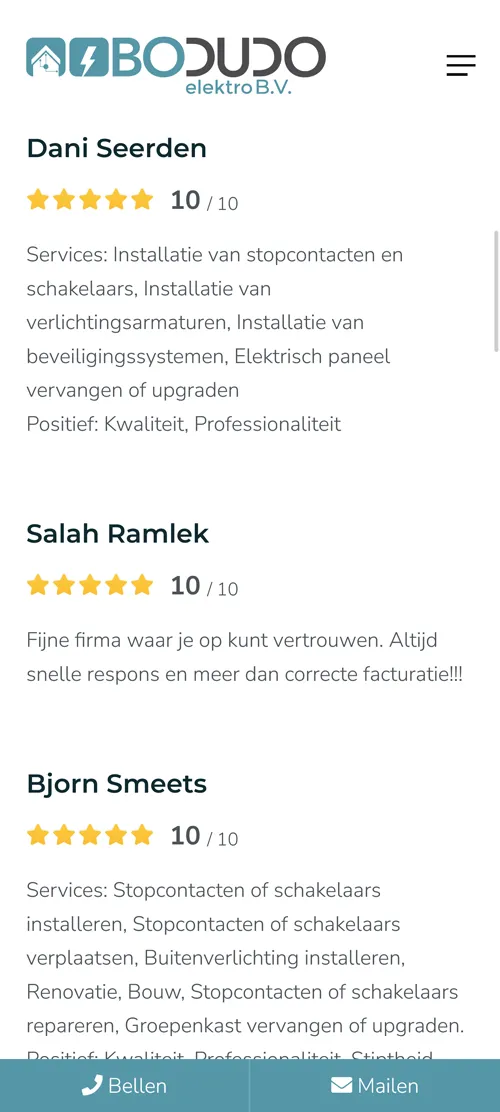 Bodudo reviews mobiel