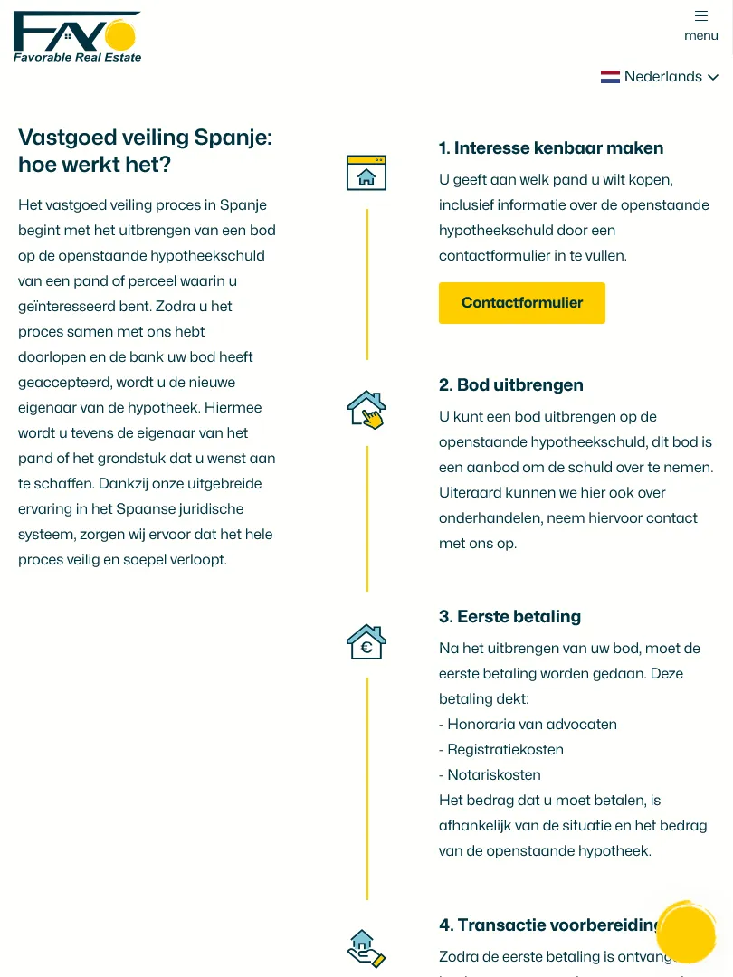 Favorable Real Estate stappen