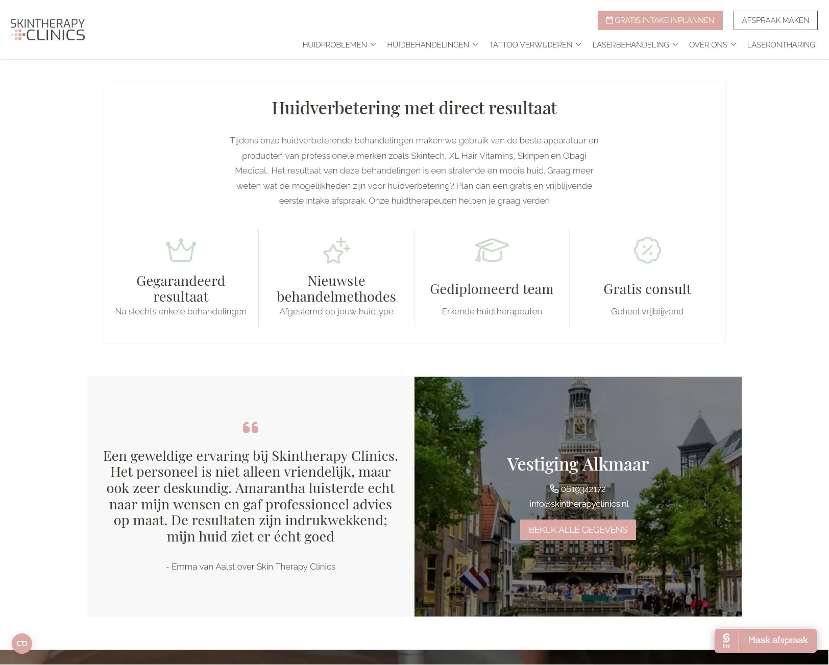 website Skin Therapy