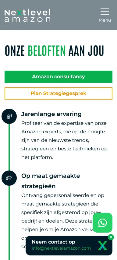 Next Level Amazon beloften