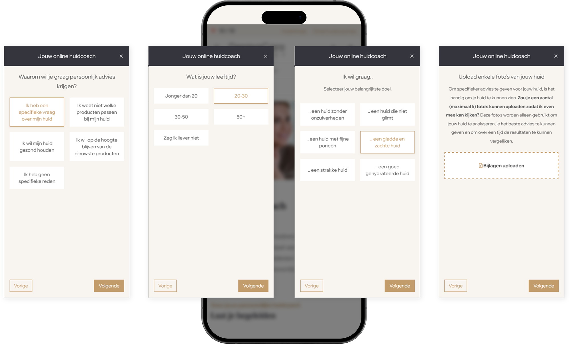 Maatwerk quiz voor dermacare