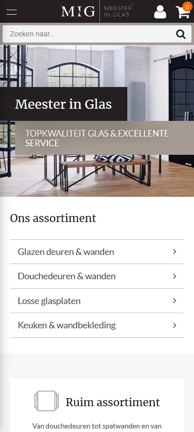 Meester in Glas banner