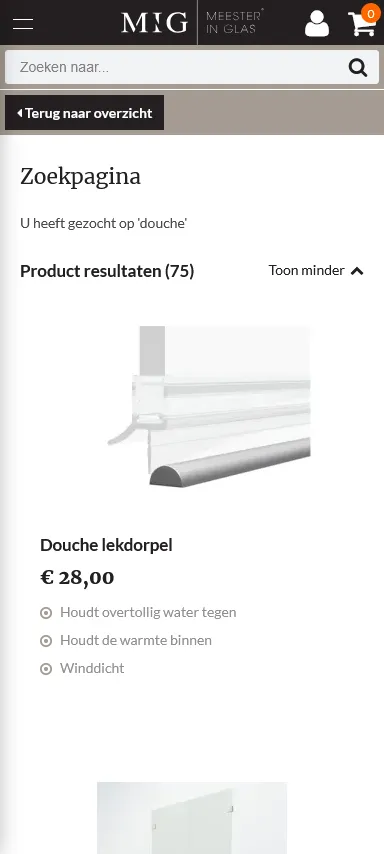 Meester in Glas zoeken