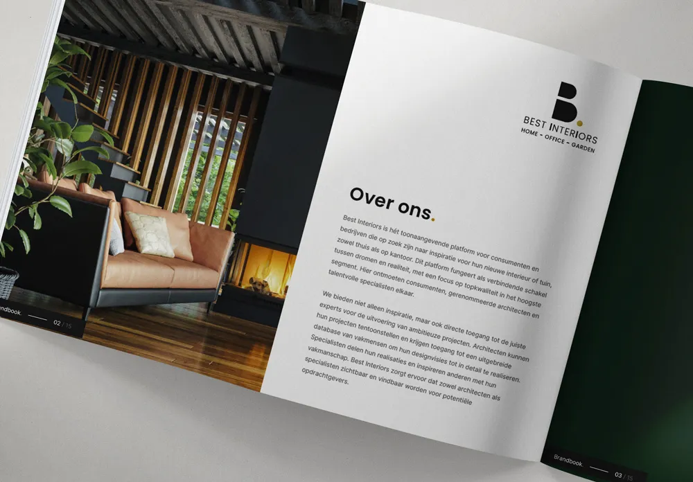 Inhoud brandbook Best Interiors