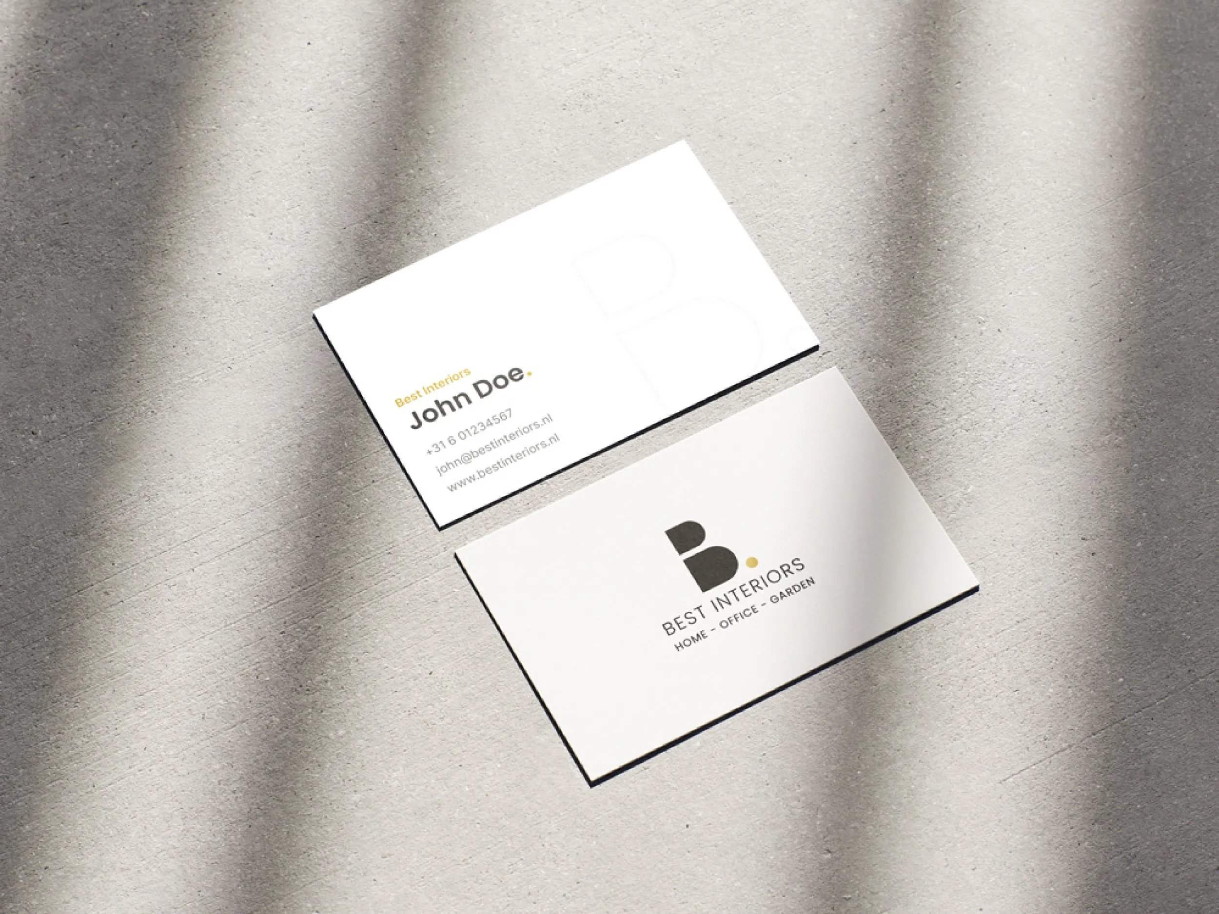 visitekaartje laten ontwerpen voor een klant