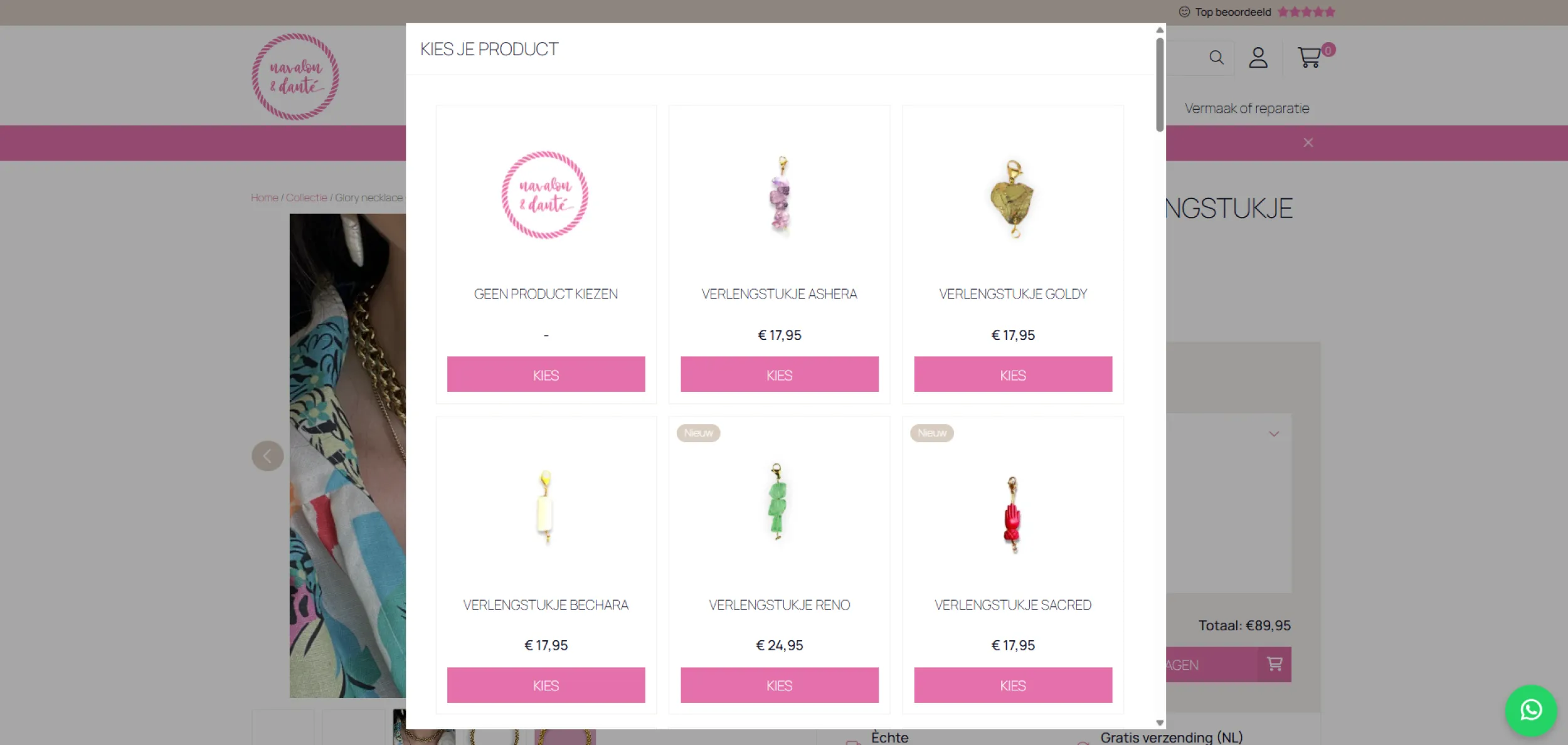 Navalon & Danté zelf samenstellen