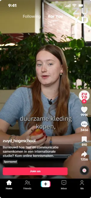 Zuyd Tiktok Internationale Communicatie