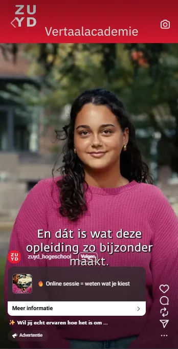 Zuyd social media ads