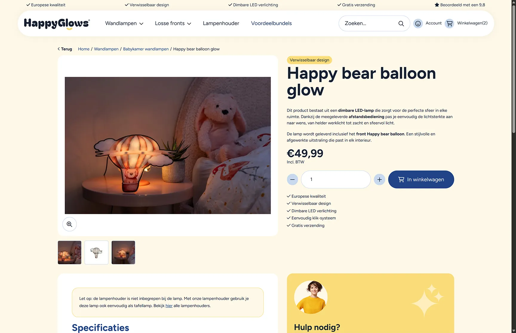 HappyGlows product