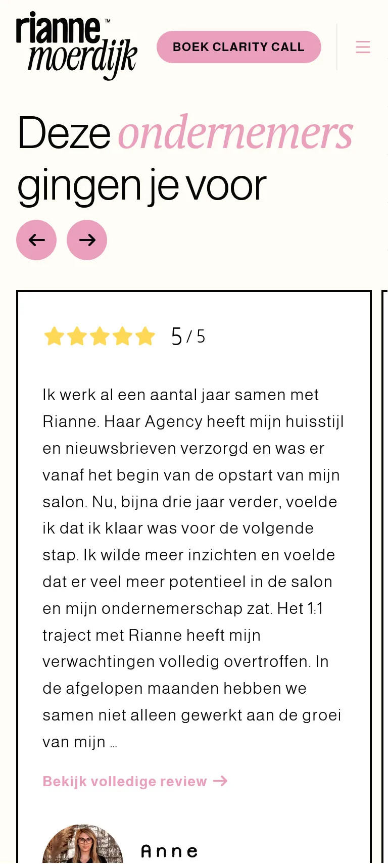 Rianne moerdijk mobiele weergave