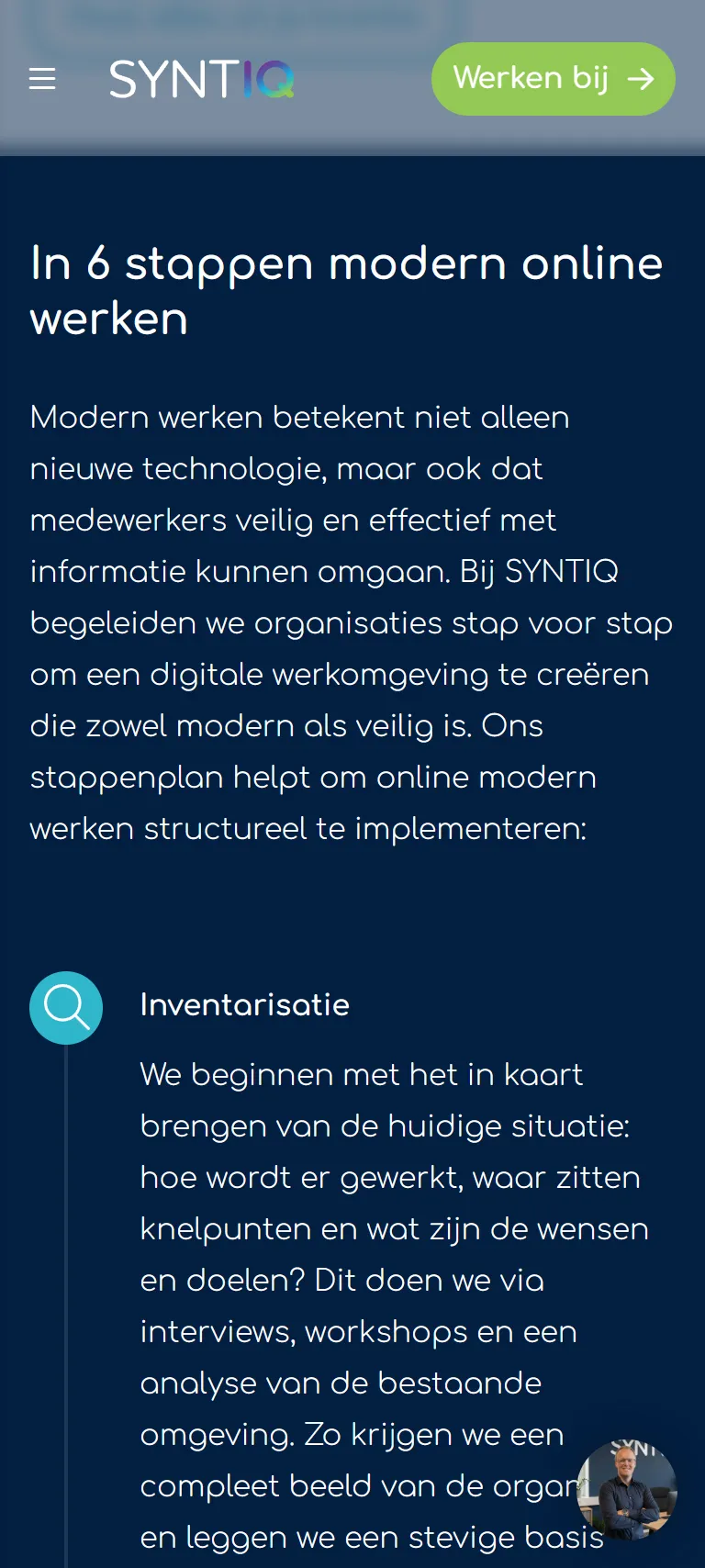 SYNTIQ stappen