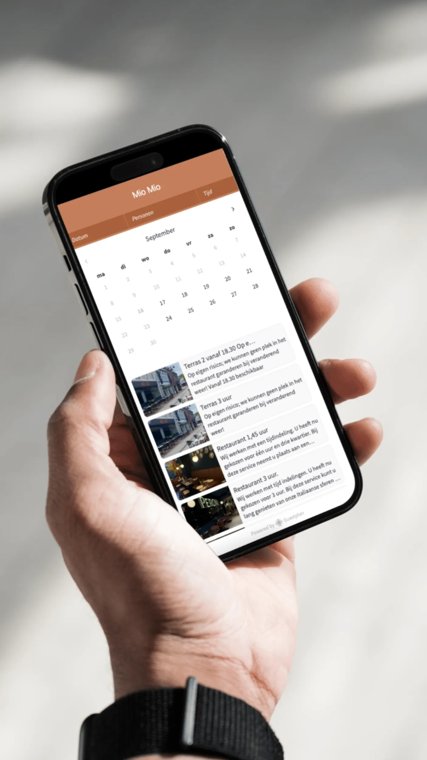 Reserveringssysteem bij Mio Mio