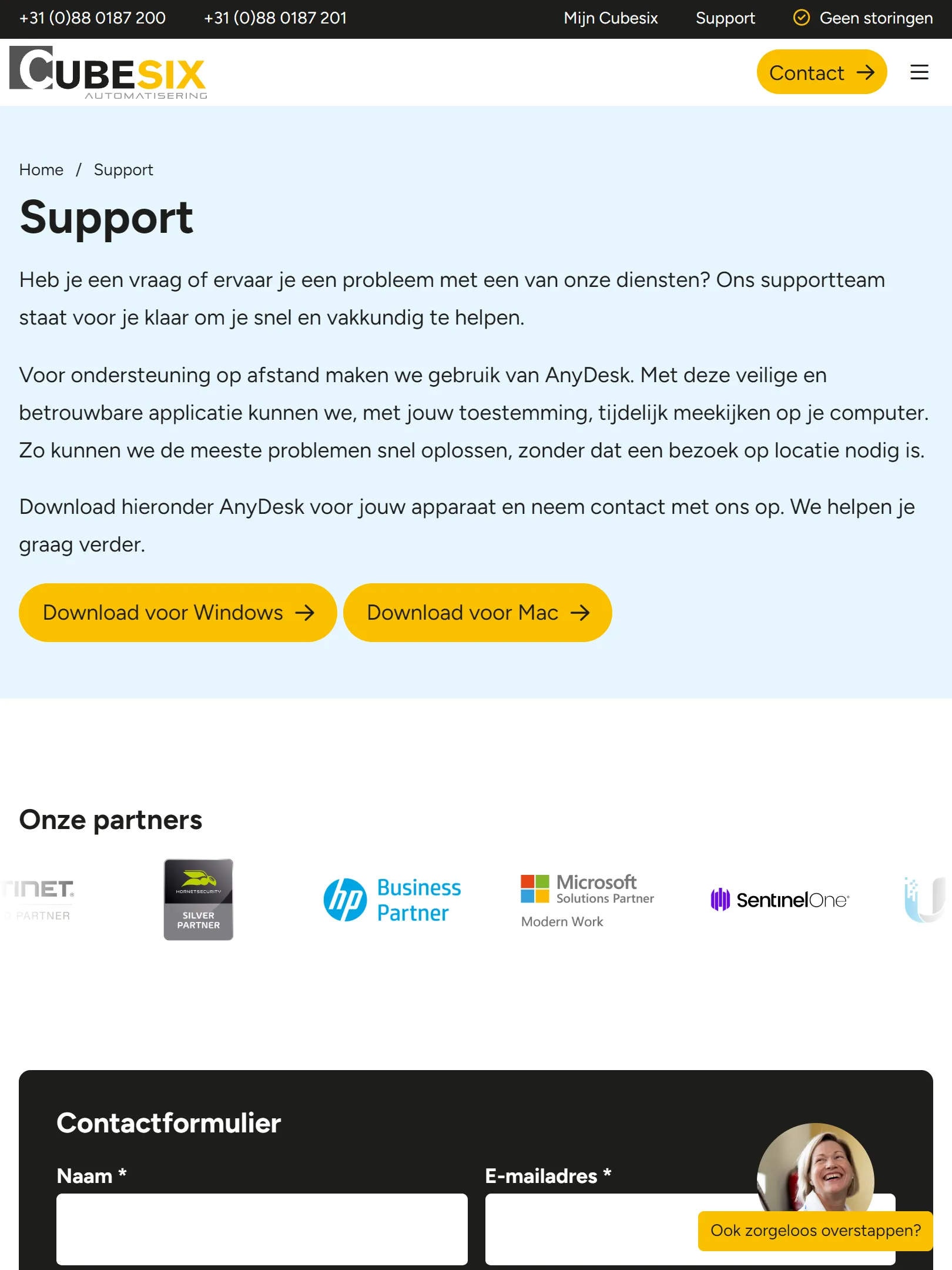 Cubesix support