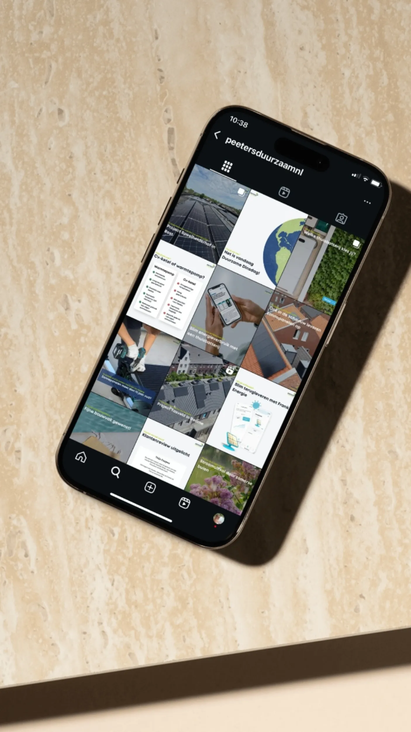 Social media feed van Peeters Duurzaam