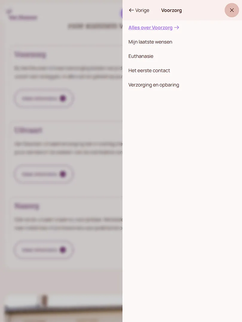 Van Deursen menu