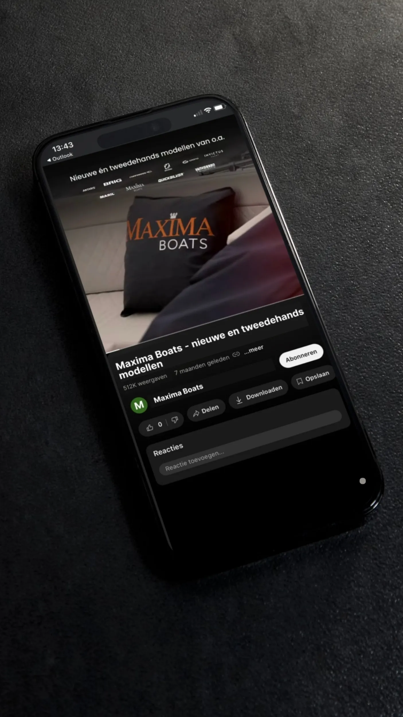 Youtube marketing voorbeeld