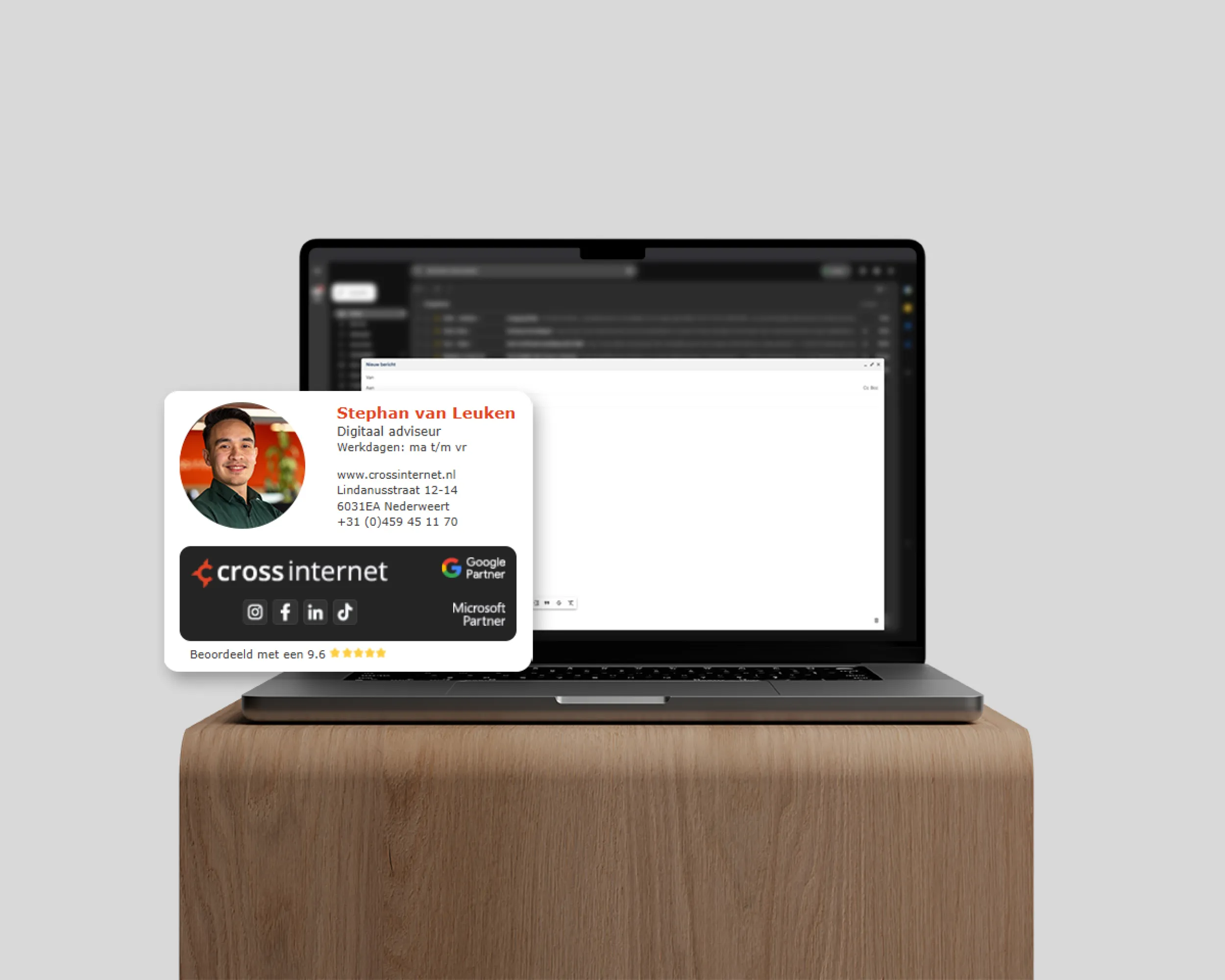 Mailhandtekening ontwerpen voor Cross Internet