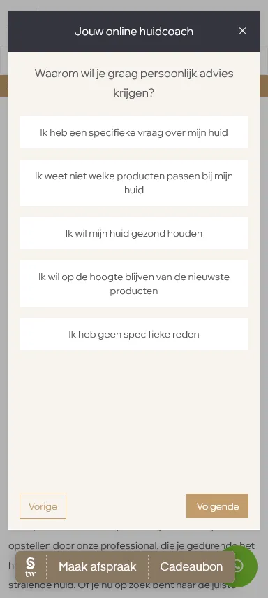 Dermacare vragenlijst coach