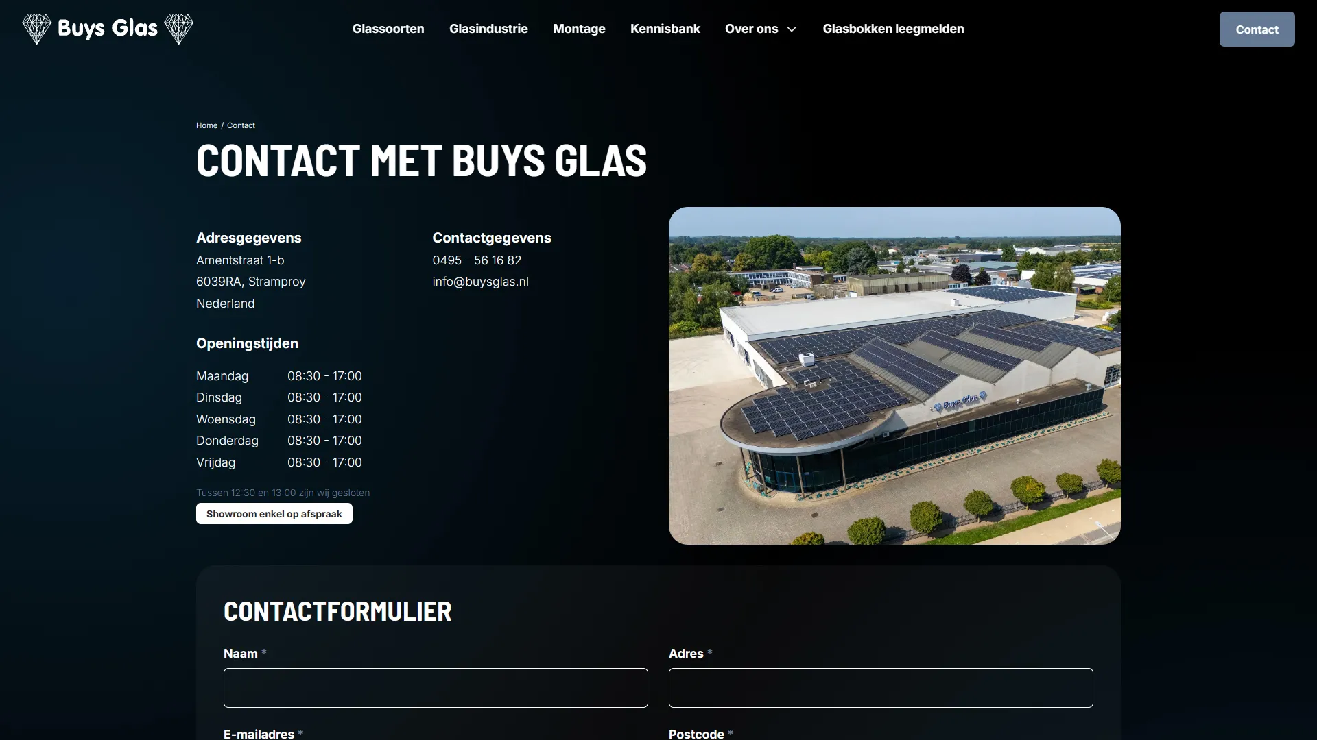 Buys Glas contact