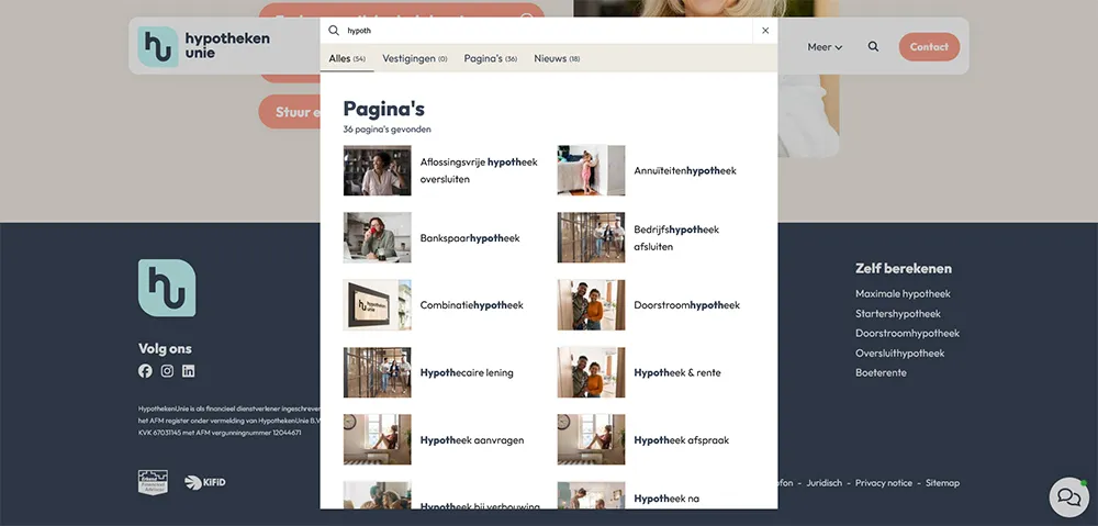 Hypotheken Unie zoeken