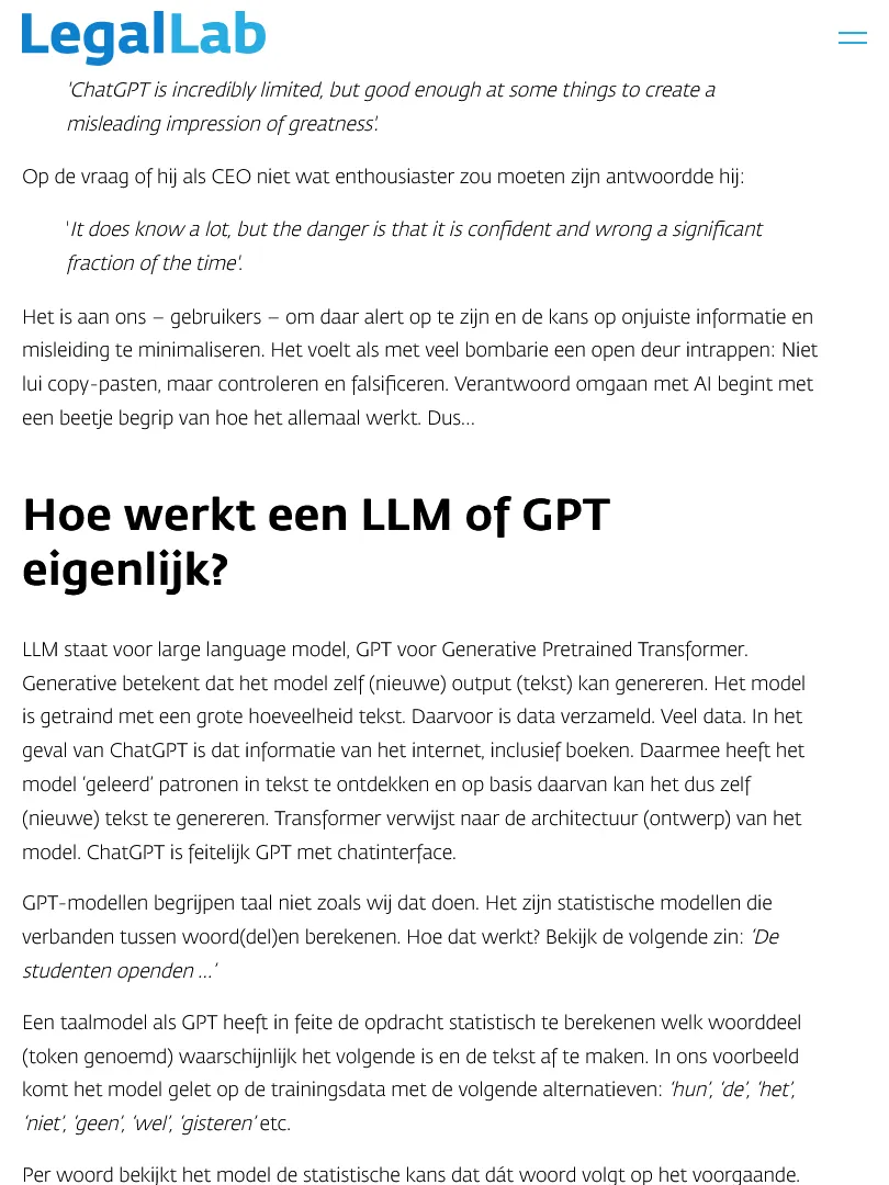 Zuyd Legal Lab artikel