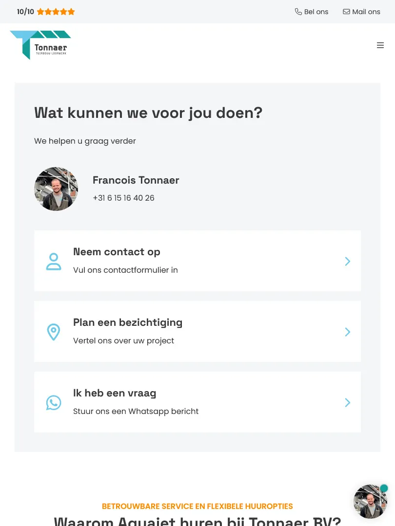 Tonnaer contactgegevens