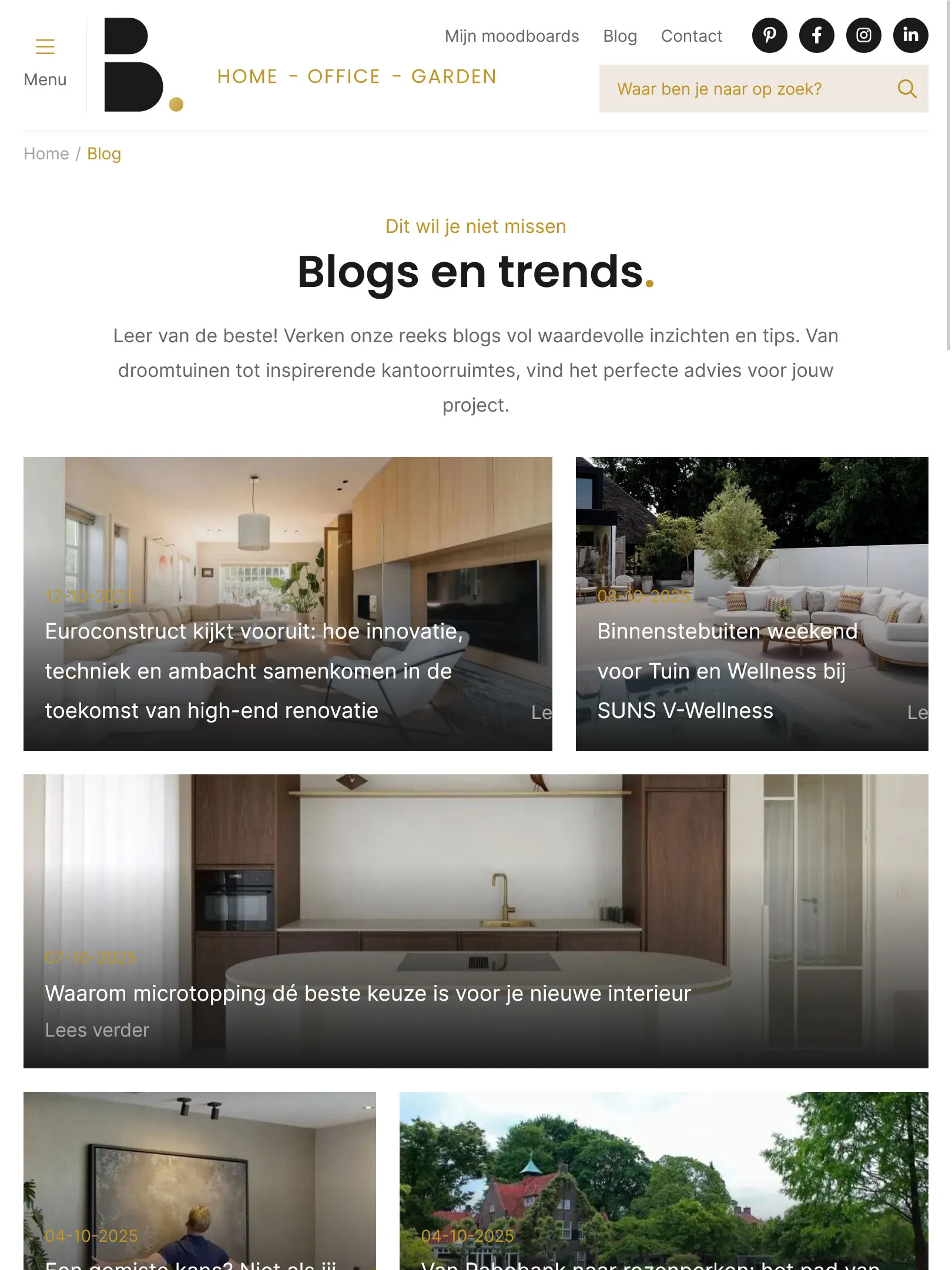 Best Interiors blog overzicht