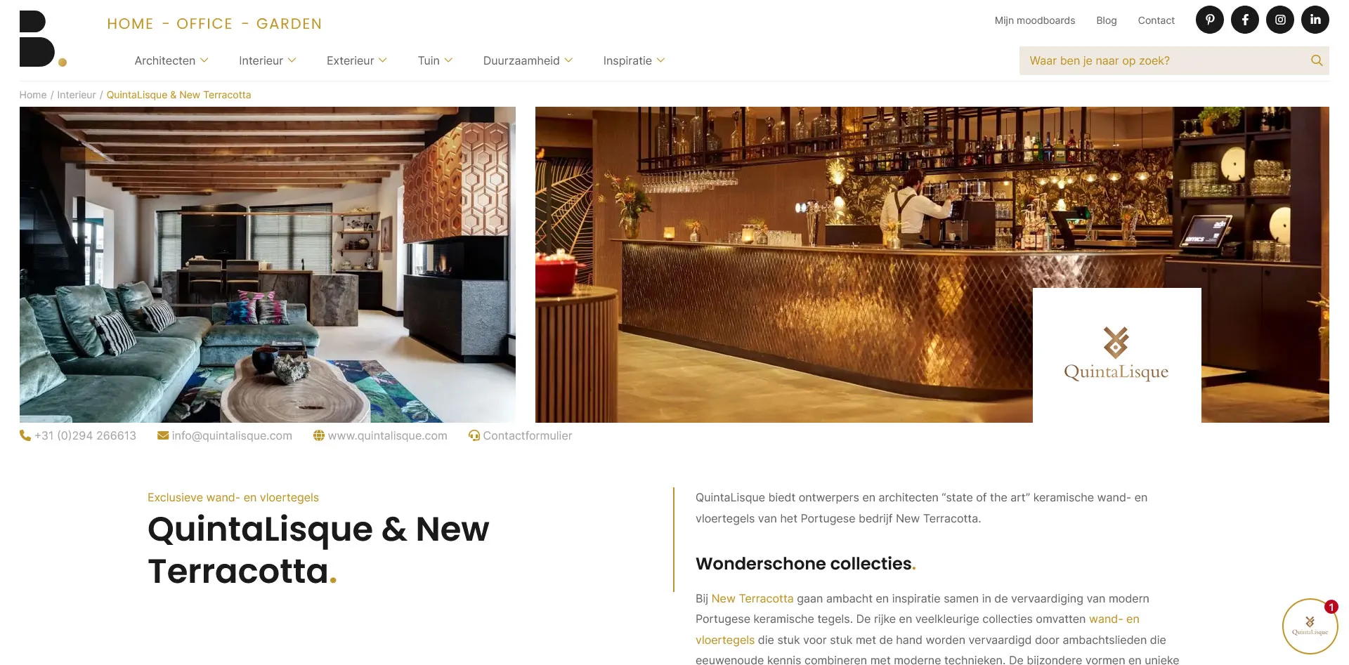 Best Interiors profielpagina bedrijf