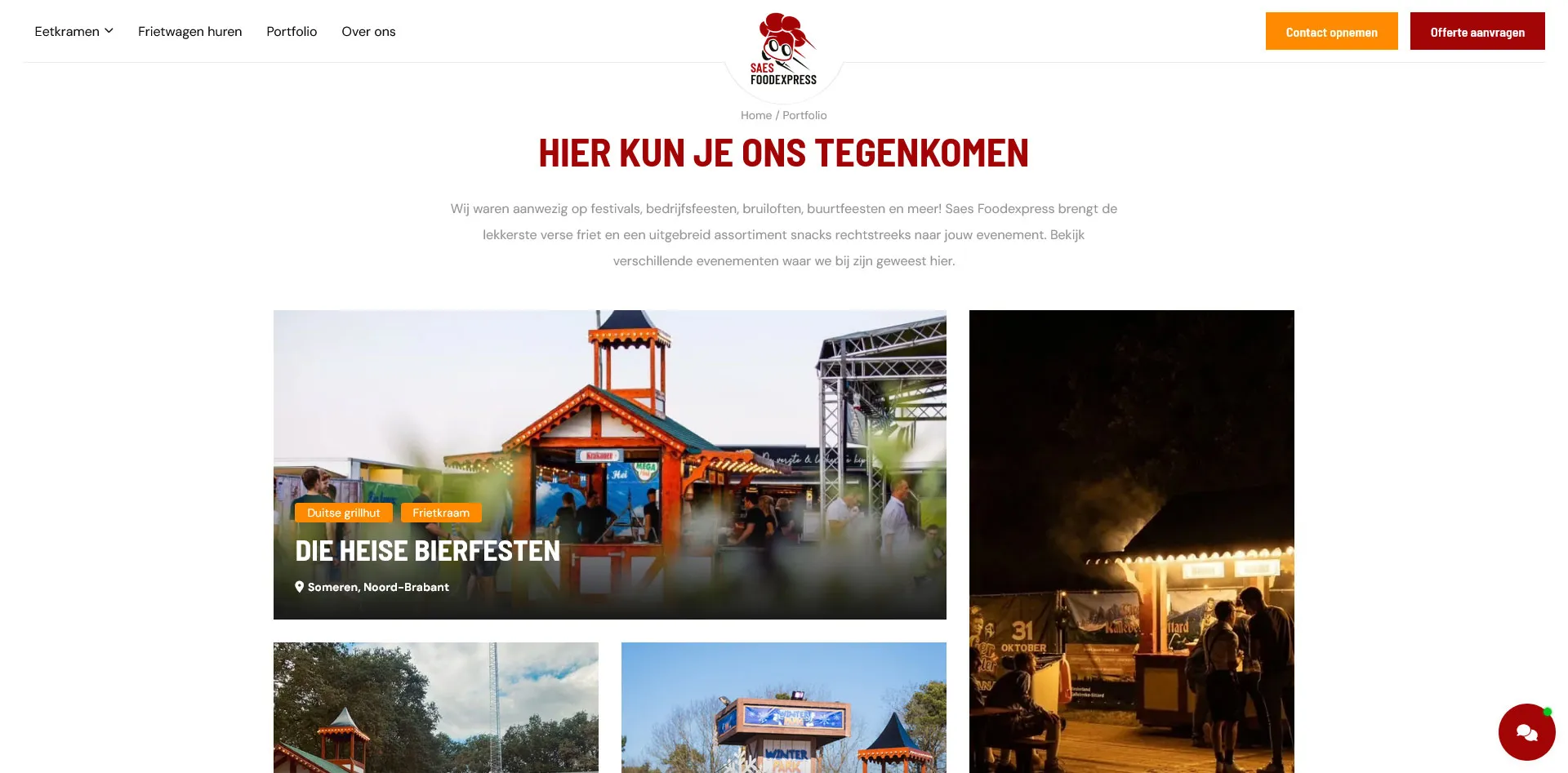 Saes Foodexpress portfolio desktop