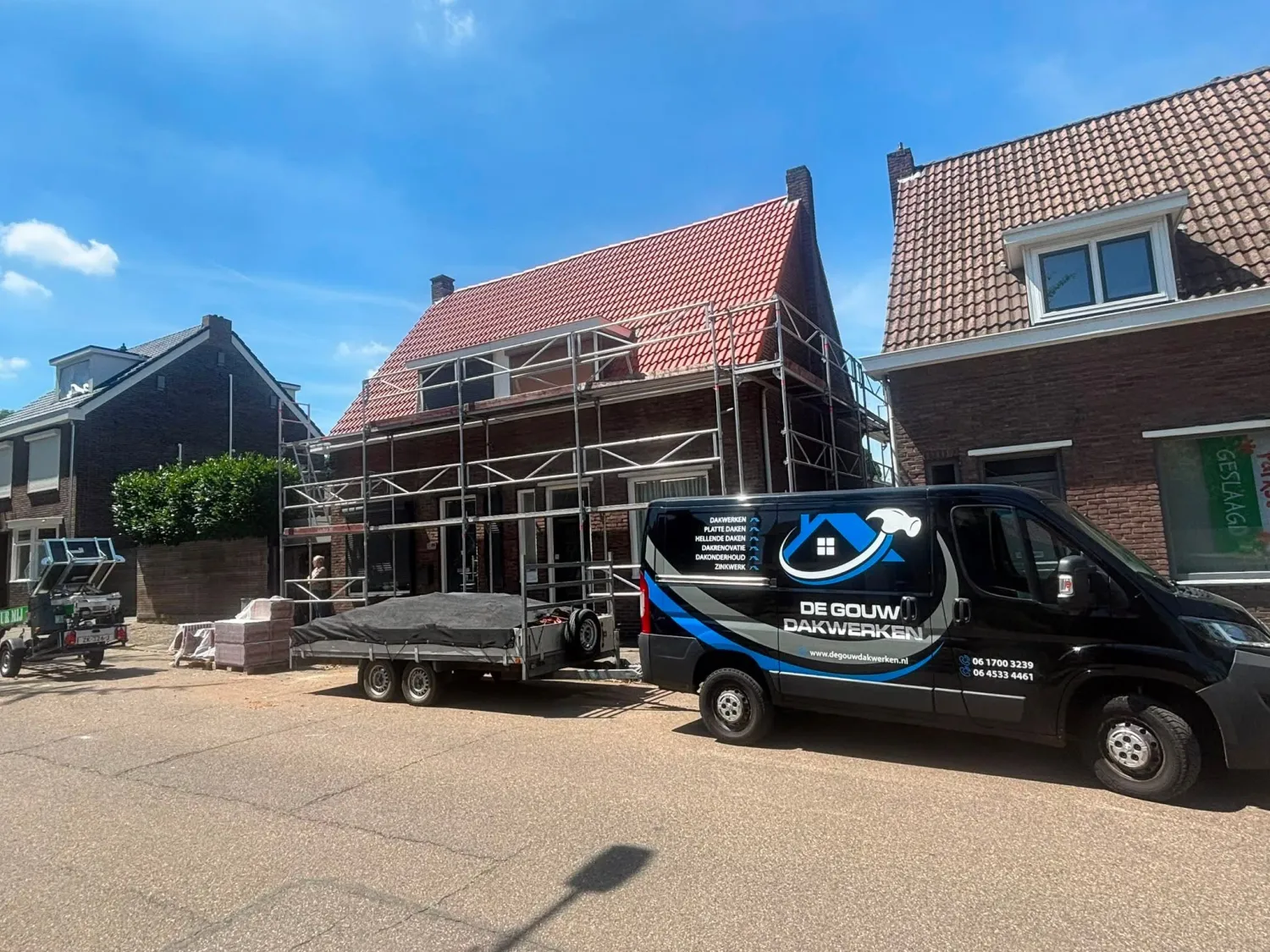 Dubbele dakrenovatie pannen