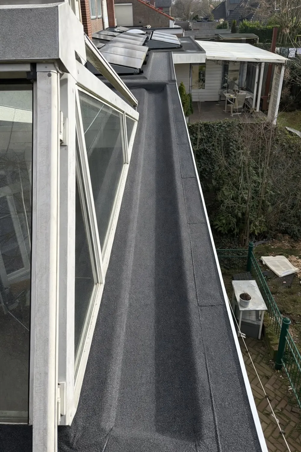 Plat dak renovatie en afwerking