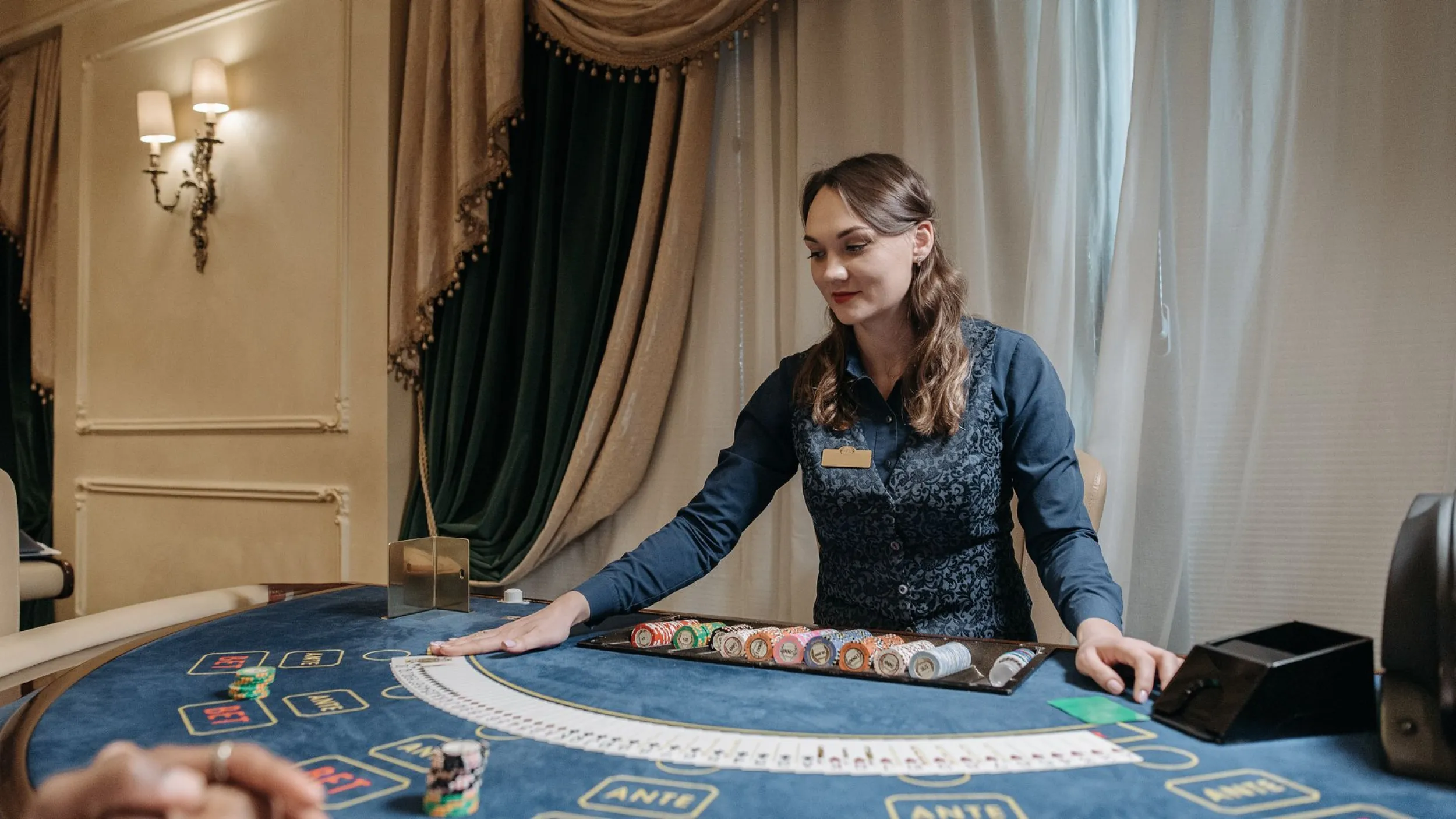 Casino tafelspellen naast de gokkasten
