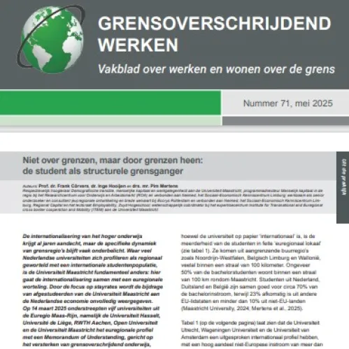 Niet over grenzen, maar door grenzen heen: de student als structurele grensganger