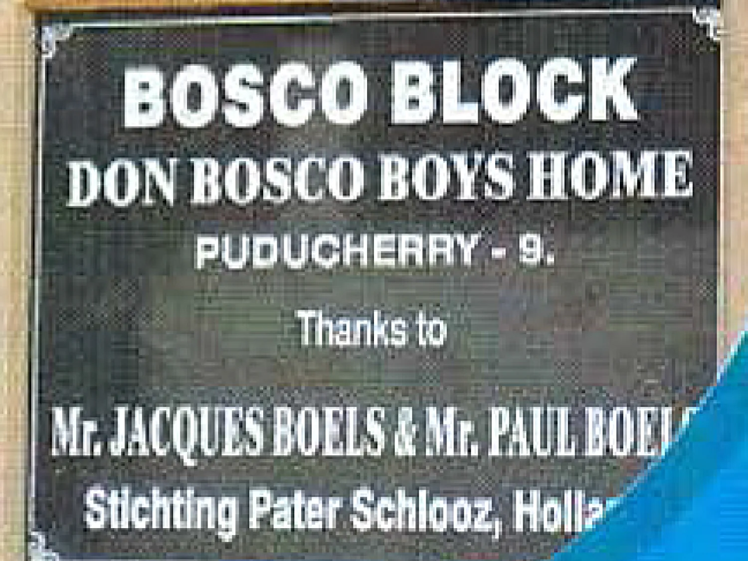Don Bosco boy’s Home, Pondicherry (Chennai)
