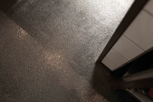 Troffelvloer in een interieur